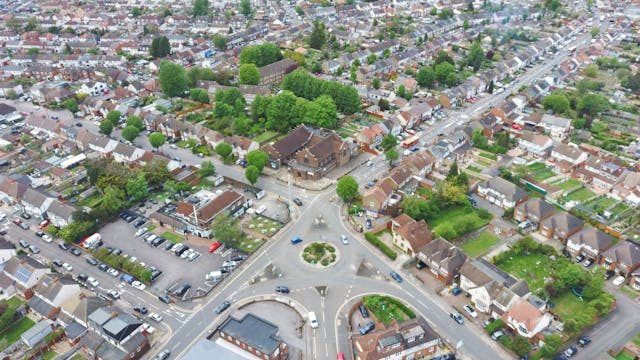 Illustrative image Drone Shot of a Residential Area used in Accordemy®'s training on Rural Enterprise Development